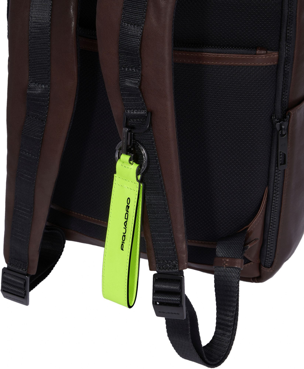 Рюкзак Piquadro Harper CA4818AP/VETM зеленый/темно-коричневый кожа