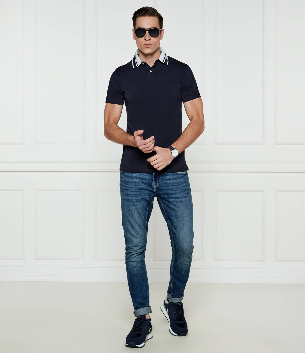 Поло NOLAN GUESS - темно-синий(M4BP66 J1314)