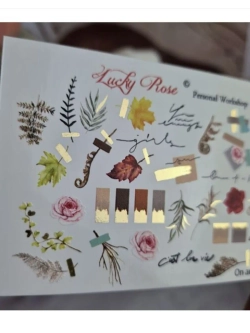Набор слайдеры 2шт Lucky Rose. Foil 066, 067