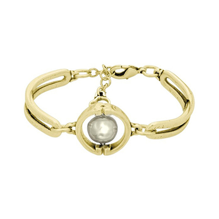 Браслет Ciclon AUTENTICA Con Perla с золотым покрытием CORO189 BW/G