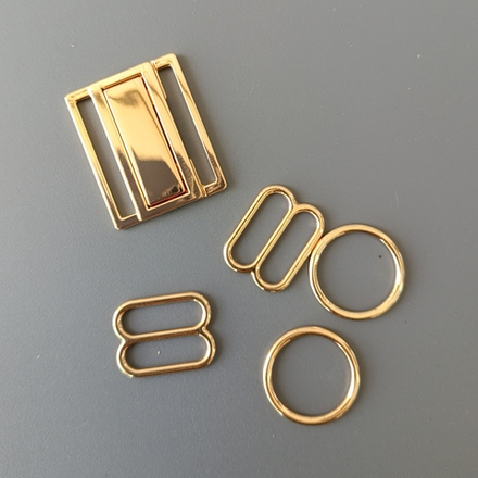 Комплект фурнитуры для купальника, золото