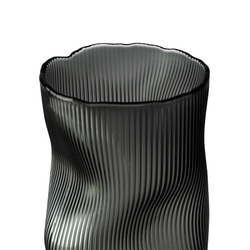 Ваза 26.3см Bergenson Bjorn Crumpl черная