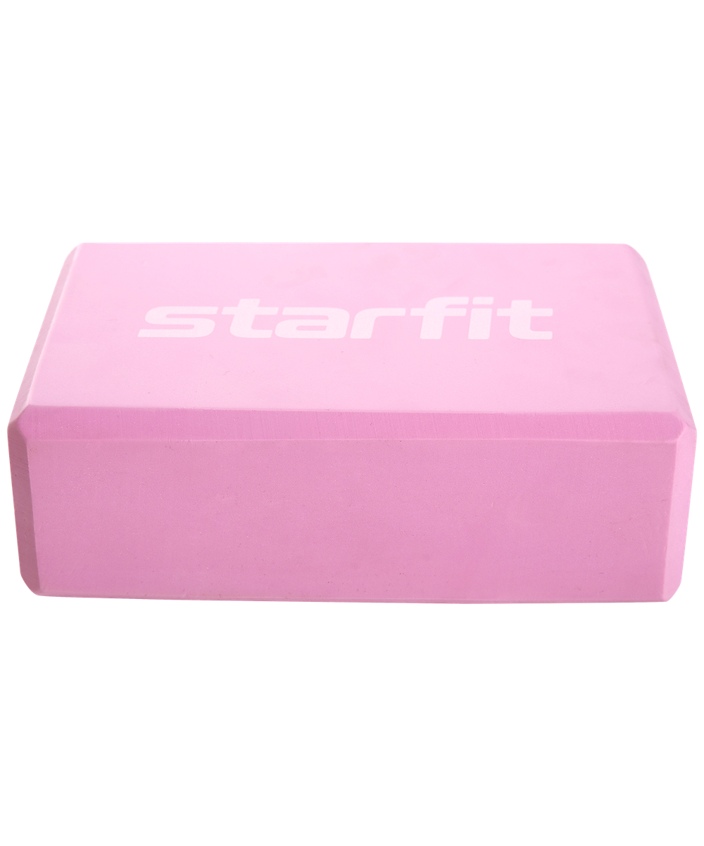 Блок для йоги YB-200 EVA, розовый пастель