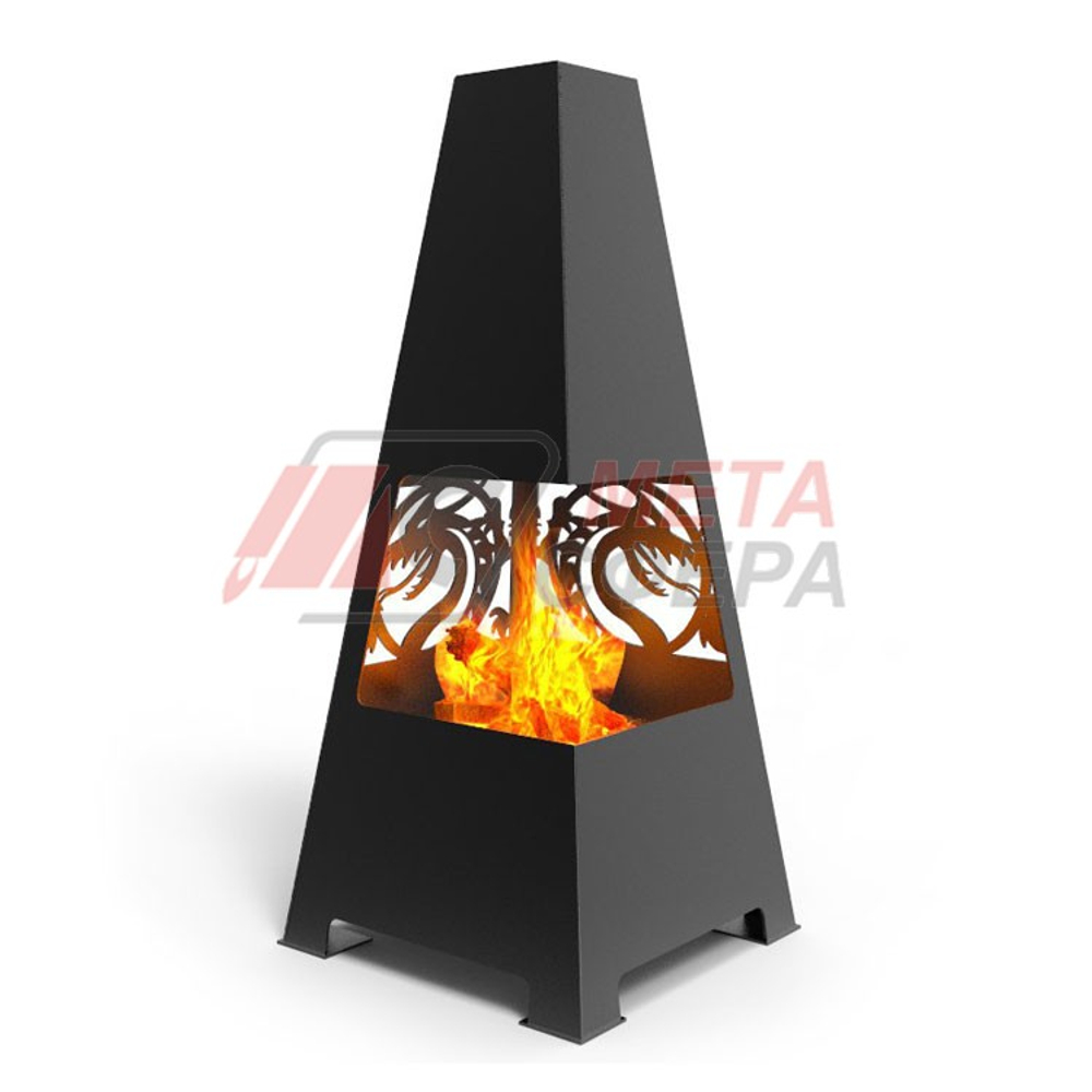 Уличный камин Драконы