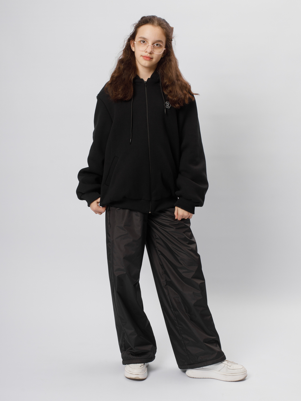 Брюки утепленные черные