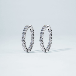Серьги ROUND 25 mm