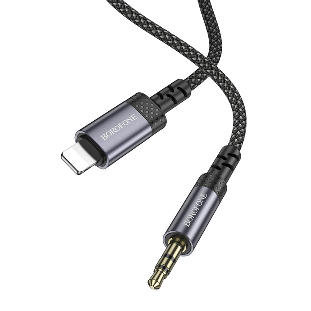 Аудио Адаптер BOROFONE BL24 Lightning - 3.5mm AUX (серый)
