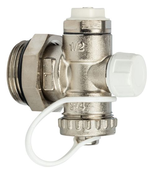 Регулируемый концевой фитинг Stout 1" с дренажным вентилем, ручной воздухоотводчик