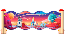 Ограждение детской площадки Космос У3 ОГД061 для улицы