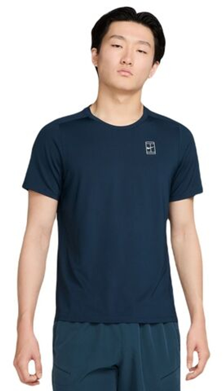 Теннисная футболка Nike Court Advantage Dri-Fit Tennis Top - Blue