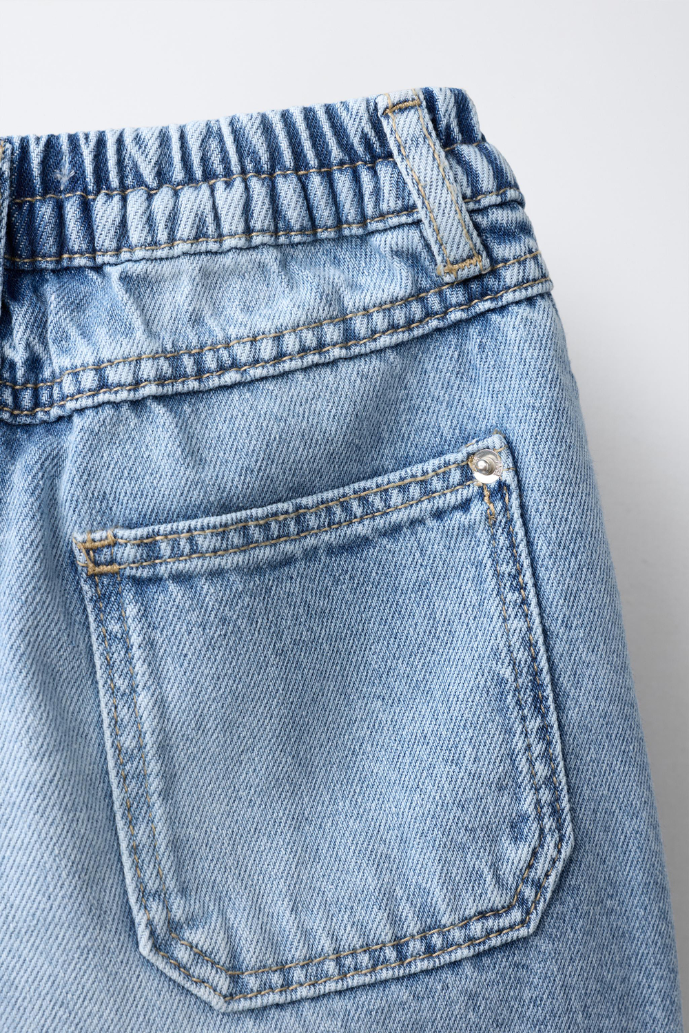 ZARA ДЖИНСЫ BAGGY, ВЫЦВЕТШИЙ СИНИЙ