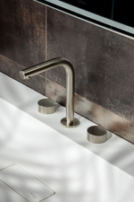 Смеситель на столешницу STICK TOUCH на 3 отв. Nickel Brush