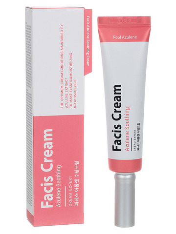 JIGOTT Крем для лица успокаивающий с азуленом/Facis Azulene Soothing Cream, 35мл