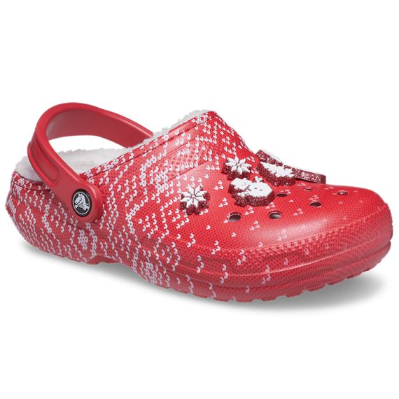 Crocs Classic Lined Clog 'Holiday Charm Red'
