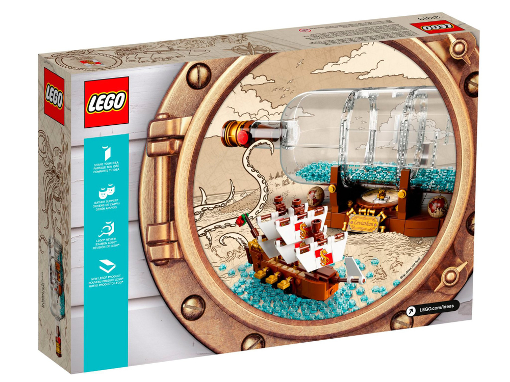 LEGO Ideas: Корабль в бутылке 21313 — Ship in a Bottle — Лего Идеи