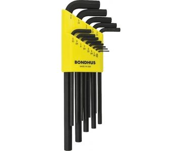Набор из 13 дюймовых черных ключей BONDHUS L .050-3/8" 12137
