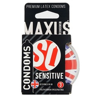Ультратонкие презервативы в пластиковом кейсе Maxus Sensitive 3шт