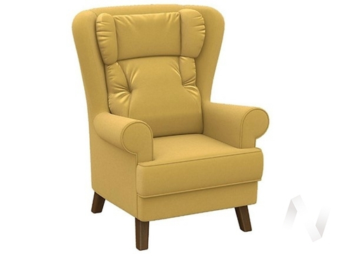 Кресло отдыха Комфорт-2 (орех лак/ULTRA MUSTARD)