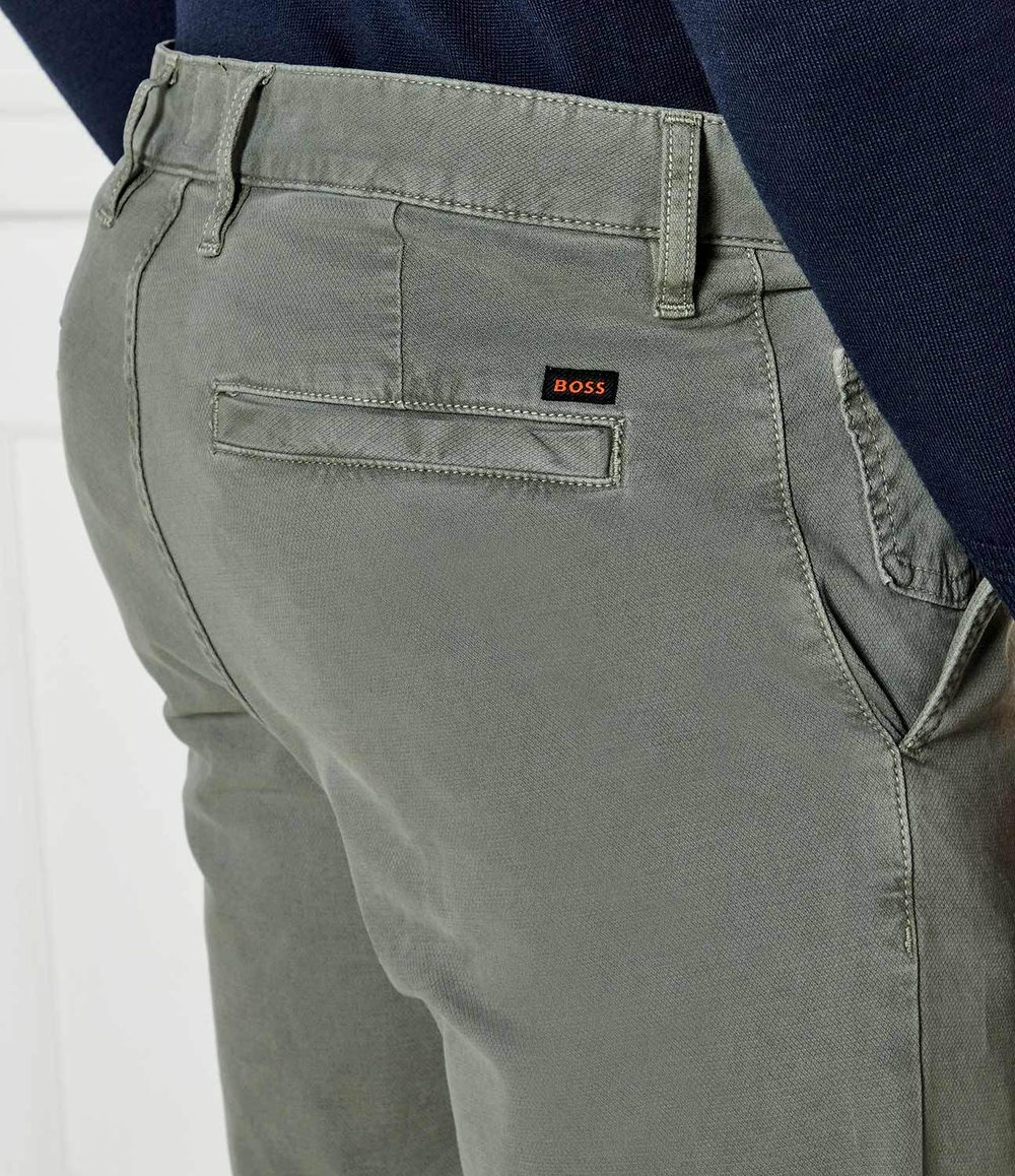 Чиносы 10265822 01 BOSS ORANGE - зеленый(50523148)