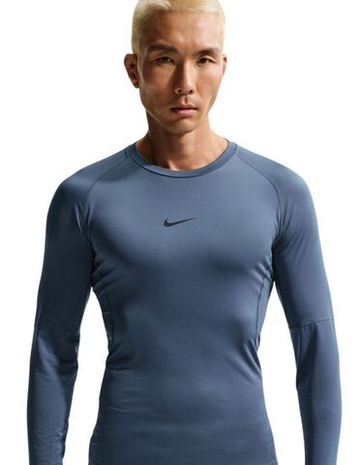 Компрессионная одежда Nike Pro Dri-FIT Tight Long-Sleeve Fitness - diffused blue/black