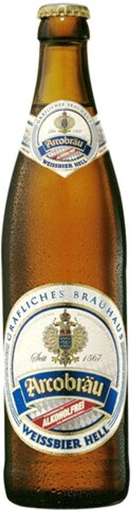 Пиво Аркоброй Вайсбир Хель Безалкогольное / Arcobrau Weissbier Hell Alkoholfrei 0.5 - стекло