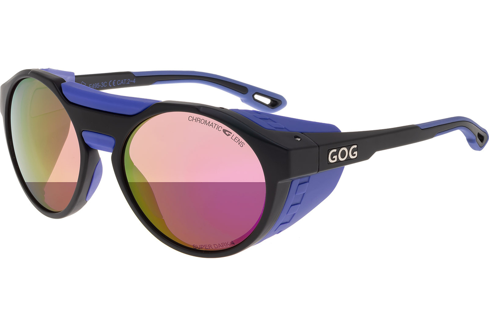 Спортивные очки GOG Manaslu / Matt Black-Purple / Photochromic Purple Lens