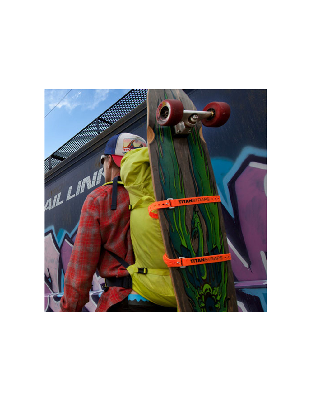 Ремень крепёжный TitanStraps Super Straps оранжевый L = 64 см (Dmax = 18,4 см, Dmin = 4,5 см)