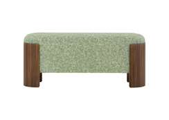 Банкетка Lagom 100 см (мятный мех, орех)