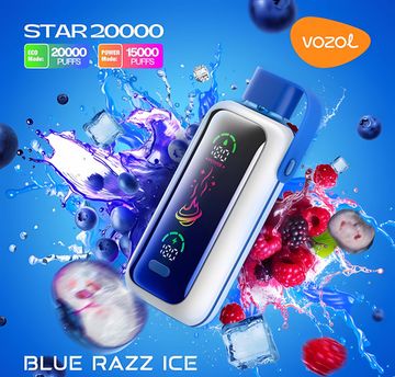 Vozol STAR 20000 - Blue Razz Ice (5% nic)
