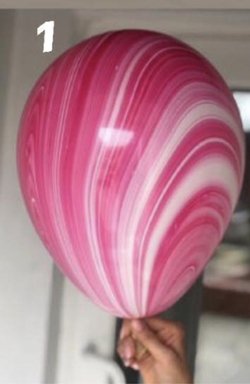 Воздушный шар Агат розовый ПАЛИТРА №4188