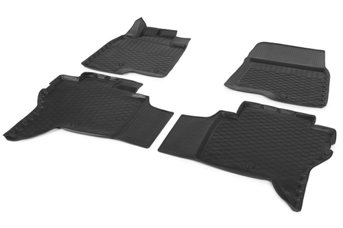 Коврики в салон автомобиля Rival для Mitsubishi Pajero IV поколение 2006-2020, полиуретан, 4 части, 14004002