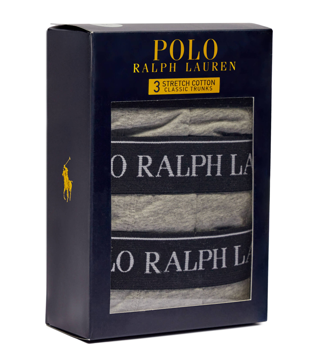 трусики-боксеры 3 шт. POLO RALPH LAUREN - серый(714835885)