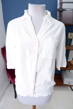 Рубашка с пайетками 44 размер