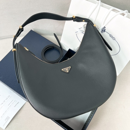 Prada Arque Large Leather Shoulder Bag 39 cm