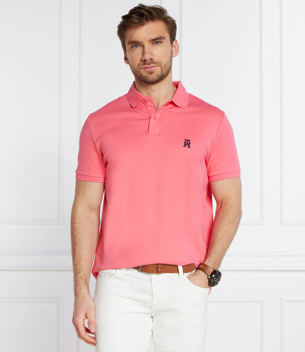 Поло INTERLOCK Tommy Hilfiger - розовый(MW0MW34783)