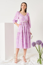 51475 Платье женское (лавандовый принт)