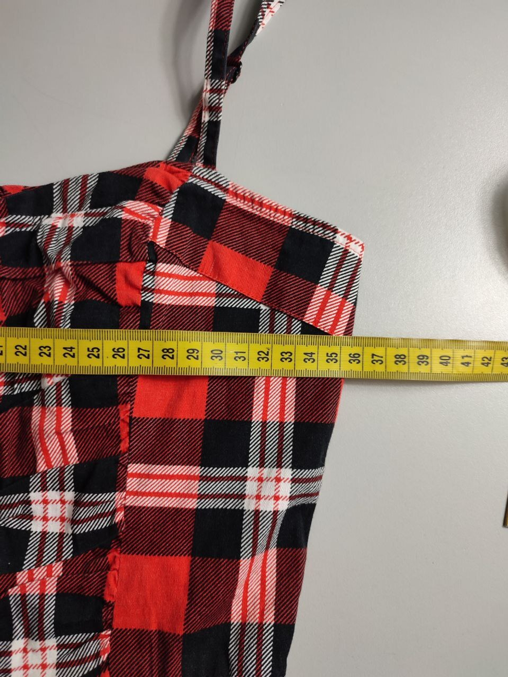 Платье I love link легкое в яркую клетку, маркировка 34, визуально на 40 размер