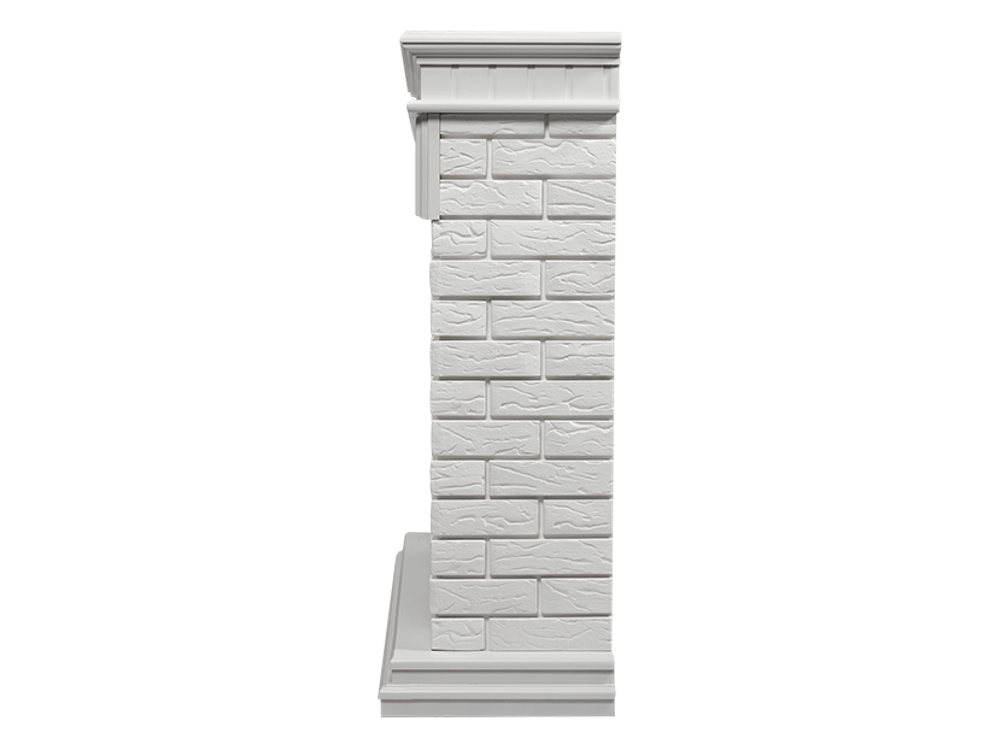 Портал Firelight Bricks 30 камень белый, белая эмаль