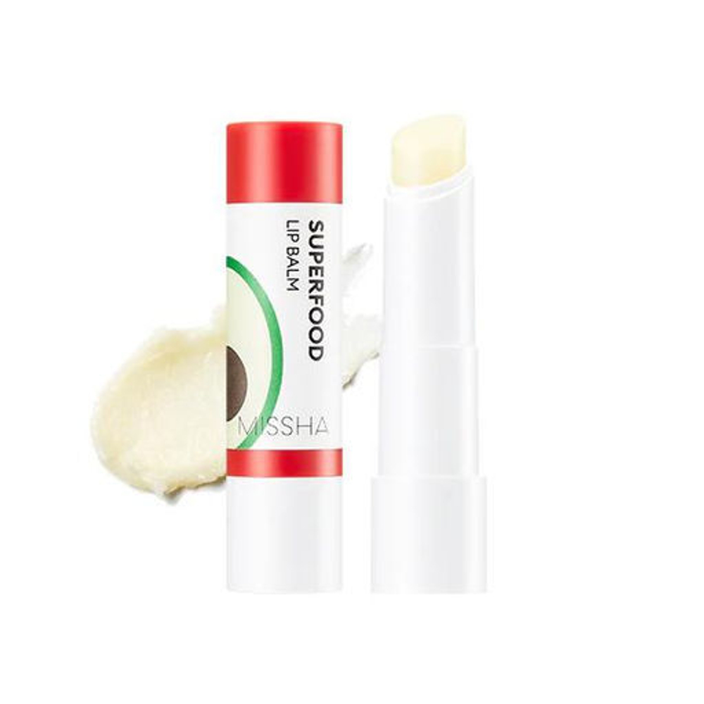 Missha Superfood Avocado Lip Balm, Питательный бальзам для губ 3,2 г
