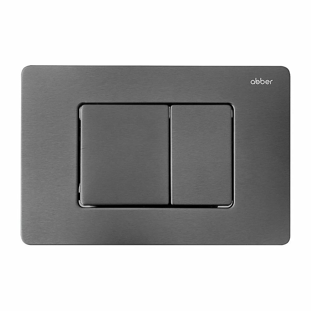 Унитаз подвесной Abber Rechteck AC1201-AC0105-AC0120NG белый, безободковый, с инсталляцией, с крышкой микролифт, с кнопкой никель