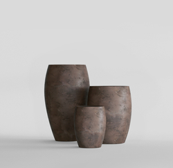 Кашпо, коллекция Concrete, форма OVAL