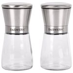 Механические ручные мельницы для соли и перца, набор 2 шт., нержавеющая сталь, DASWERK, 456628