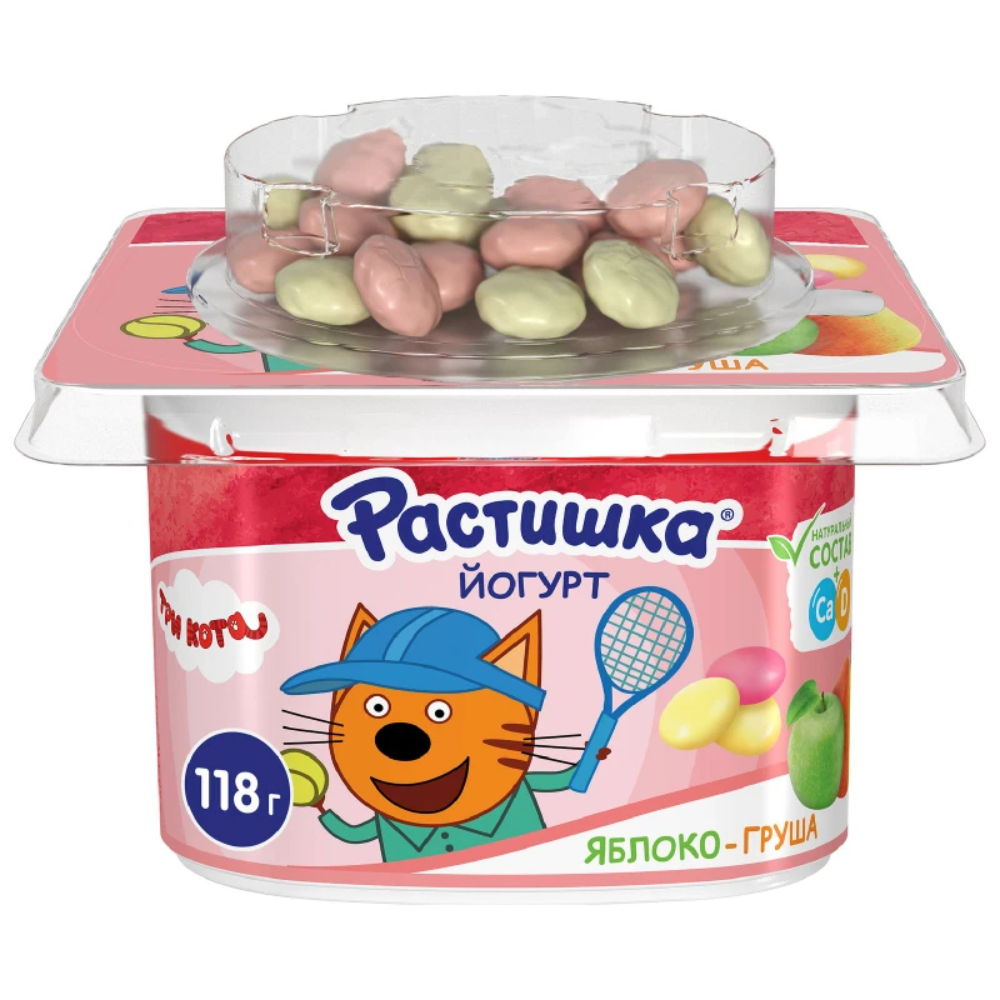 Йогурт Растишка яблоко-груша 3% 115 гр.
