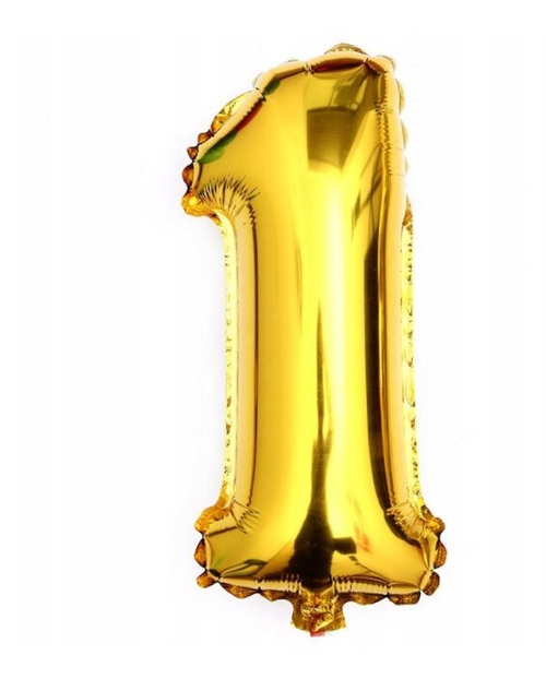 Шар цифра №1 Золото