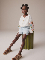 Шорты джинсовые для девочки Next E35-572, Голубой