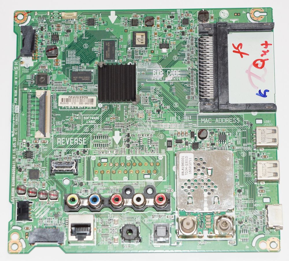 EAX66482504(1.0) EBR63183709 mainboard телевизора LG