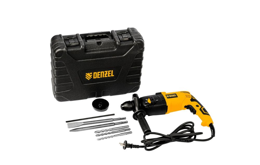 Перфоратор электрический RH-750-24, SDS-plus, 750 Вт, 2.5 Дж, 3 режима Denzel 26605