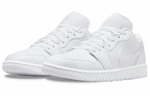 Кроссовки Jordan Air Jordan 1 Low "Triple White" (Женская размерная сетка)
