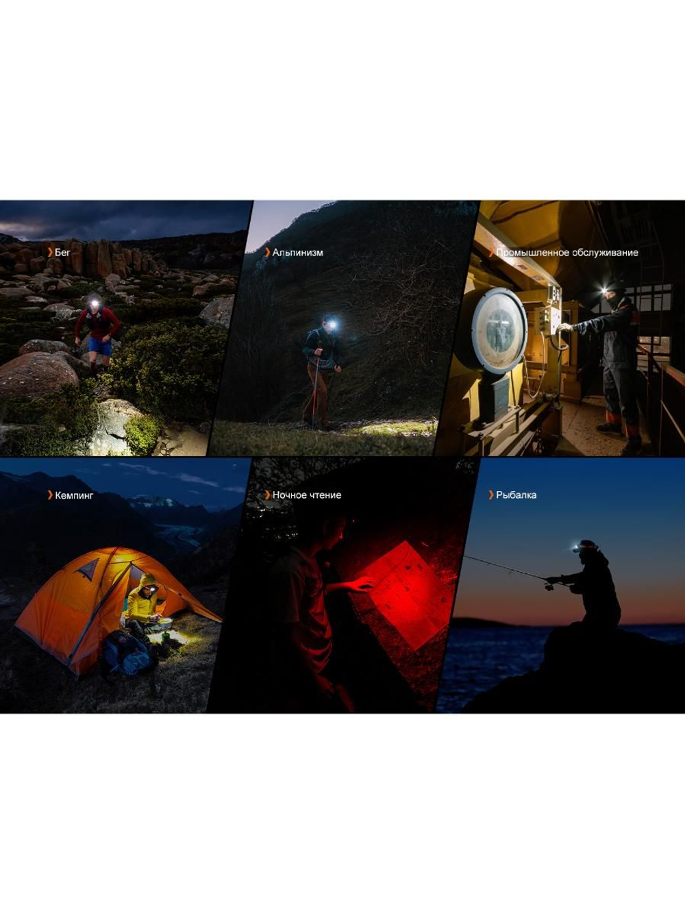 Фонарь Fenix налобный HP12R-T черный 1300 люмен