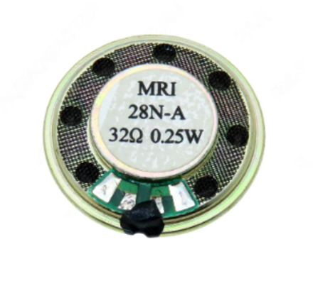 Динамик d=28мм 32 Ом 0,25Вт